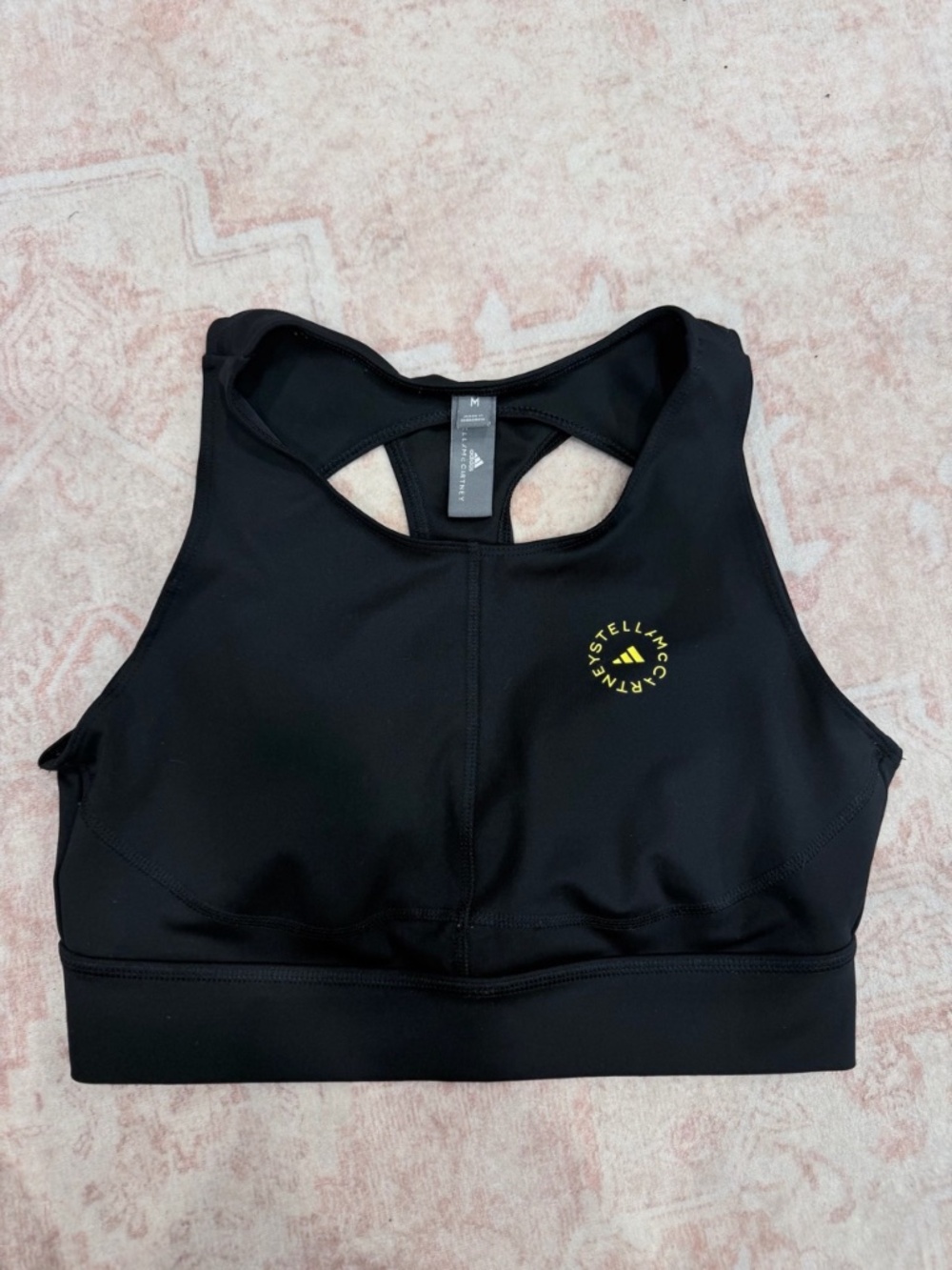 Adidas by Stella McCartney Black Racerback Sports Bra Size M